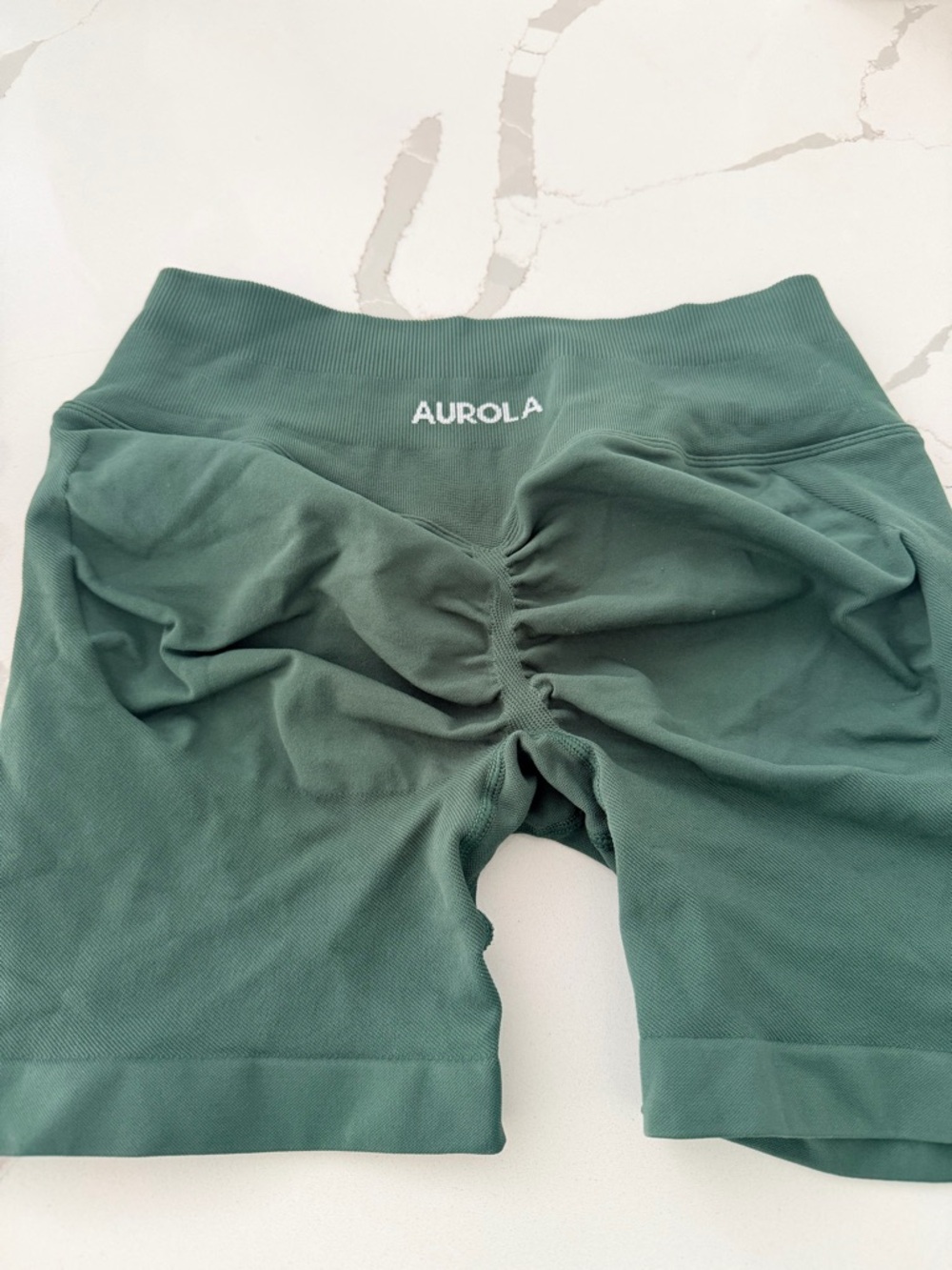 Aurola Green Seamless Shorts
